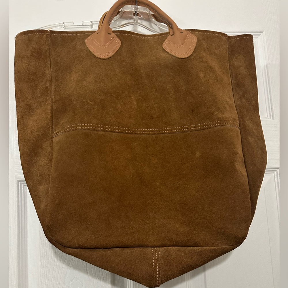 L.L. Bean Brown Suede Men's Backpack - Picture 2 of 9